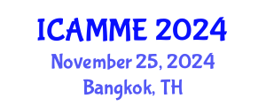 International Conference on Applied Mechanics and Mechanical Engineering (ICAMME) November 25, 2024 - Bangkok, Thailand