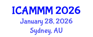 International Conference on Applied Mechanics, Materials, and Manufacturing (ICAMMM) January 28, 2026 - Sydney, Australia