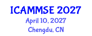 International Conference on Applied Mechanics, Materials Science and Engineering (ICAMMSE) April 10, 2027 - Chengdu, China International Conference on Applied Mechanics, Materials Science and Engineering (ICAMMSE) April 10, 2027 - Chengdu, China
