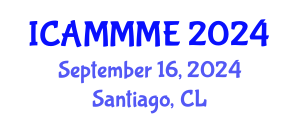 International Conference on Applied Mechanics, Mechanical and Materials Engineering (ICAMMME) September 16, 2024 - Santiago, Chile