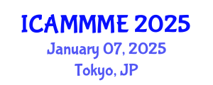 International Conference on Applied Mechanics, Mechanical and Materials Engineering (ICAMMME) January 07, 2025 - Tokyo, Japan