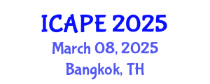 International Conference on Applied Philosophy and Ethics (ICAPE) March 08, 2025 - Bangkok, Thailand