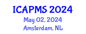 International Conference on Applied Physics and Materials Science (ICAPMS) May 02, 2024 - Amsterdam, Netherlands
