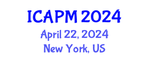 International Conference on Applied Physics and Mathematics (ICAPM) April 22, 2024 - New York, United States