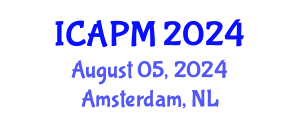 International Conference on Applied Physics and Mathematics (ICAPM) August 05, 2024 - Amsterdam, Netherlands