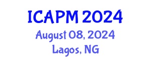International Conference on Applied Physics and Mathematics (ICAPM) August 08, 2024 - Lagos, Nigeria