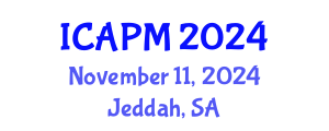 International Conference on Applied Physics and Mathematics (ICAPM) November 11, 2024 - Jeddah, Saudi Arabia