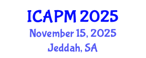 International Conference on Applied Physics and Mathematics (ICAPM) November 15, 2025 - Jeddah, Saudi Arabia