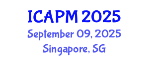 International Conference on Applied Physics and Mathematics (ICAPM) September 09, 2025 - Singapore, Singapore