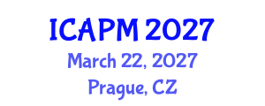 International Conference on Applied Physics and Mathematics (ICAPM) March 22, 2027 - Prague, Czechia International Conference on Applied Physics and Mathematics (ICAPM) March 22, 2027 - Prague, Czechia
