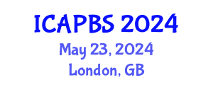 International Conference on Applied Psychology and Behavioral Sciences (ICAPBS) May 23, 2024 - London, United Kingdom