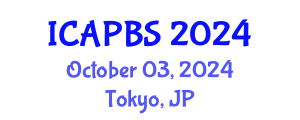 International Conference on Applied Psychology and Behavioral Sciences (ICAPBS) October 03, 2024 - Tokyo, Japan