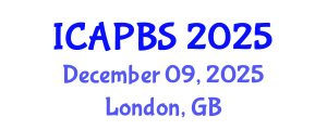 International Conference on Applied Psychology and Behavioral Sciences (ICAPBS) December 09, 2025 - London, United Kingdom