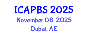 International Conference on Applied Psychology and Behavioral Sciences (ICAPBS) November 08, 2025 - Dubai, United Arab Emirates