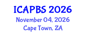 International Conference on Applied Psychology and Behavioral Sciences (ICAPBS) November 04, 2026 - Cape Town, South Africa