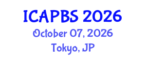 International Conference on Applied Psychology and Behavioral Sciences (ICAPBS) October 07, 2026 - Tokyo, Japan