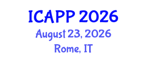 International Conference on Applied Psychology and Psychoanalysis (ICAPP) August 23, 2026 - Rome, Italy