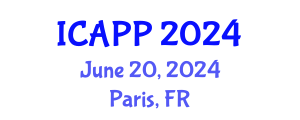 International Conference on Applied Psychology (ICAPP) June 20, 2024 - Paris, France