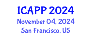 International Conference on Applied Psychology (ICAPP) November 04, 2024 - San Francisco, United States