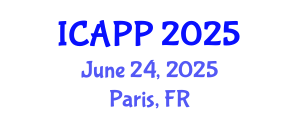 International Conference on Applied Psychology (ICAPP) June 24, 2025 - Paris, France