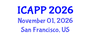 International Conference on Applied Psychology (ICAPP) November 01, 2026 - San Francisco, United States