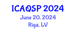 International Conference on Applied Quantum and Statistical Physics (ICAQSP) June 20, 2024 - Riga, Latvia