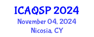 International Conference on Applied Quantum and Statistical Physics (ICAQSP) November 04, 2024 - Nicosia, Cyprus
