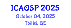 International Conference on Applied Quantum and Statistical Physics (ICAQSP) October 04, 2025 - Tbilisi, Georgia