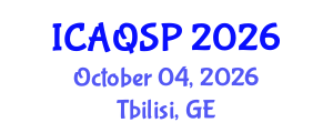 International Conference on Applied Quantum and Statistical Physics (ICAQSP) October 04, 2026 - Tbilisi, Georgia