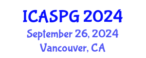 International Conference on Applied Seismology and Petroleum Geology (ICASPG) September 26, 2024 - Vancouver, Canada