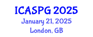 International Conference on Applied Seismology and Petroleum Geology (ICASPG) January 21, 2025 - London, United Kingdom