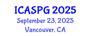 International Conference on Applied Seismology and Petroleum Geology (ICASPG) September 23, 2025 - Vancouver, Canada