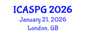 International Conference on Applied Seismology and Petroleum Geology (ICASPG) January 21, 2026 - London, United Kingdom