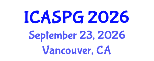 International Conference on Applied Seismology and Petroleum Geology (ICASPG) September 23, 2026 - Vancouver, Canada