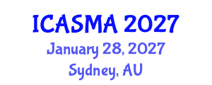 International Conference on Applied Simulation, Modelling and Analysis (ICASMA) January 28, 2027 - Sydney, Australia International Conference on Applied Simulation, Modelling and Analysis (ICASMA) January 28, 2027 - Sydney, Australia