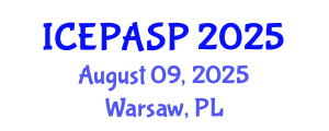 International Conference on Applied Social and Educational Psychology (ICEPASP) August 09, 2025 - Warsaw, Poland