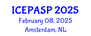 International Conference on Applied Social and Educational Psychology (ICEPASP) February 08, 2025 - Amsterdam, Netherlands