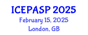 International Conference on Applied Social and Educational Psychology (ICEPASP) February 15, 2025 - London, United Kingdom