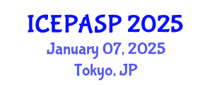 International Conference on Applied Social and Educational Psychology (ICEPASP) January 07, 2025 - Tokyo, Japan