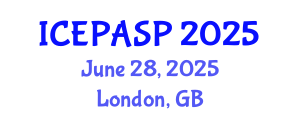 International Conference on Applied Social and Educational Psychology (ICEPASP) June 28, 2025 - London, United Kingdom