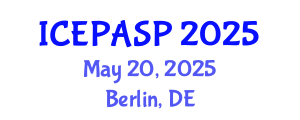 International Conference on Applied Social and Educational Psychology (ICEPASP) May 20, 2025 - Berlin, Germany