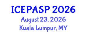 International Conference on Applied Social and Educational Psychology (ICEPASP) August 23, 2026 - Kuala Lumpur, Malaysia