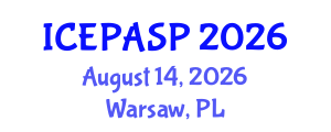 International Conference on Applied Social and Educational Psychology (ICEPASP) August 14, 2026 - Warsaw, Poland