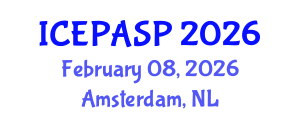 International Conference on Applied Social and Educational Psychology (ICEPASP) February 08, 2026 - Amsterdam, Netherlands