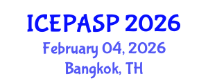 International Conference on Applied Social and Educational Psychology (ICEPASP) February 04, 2026 - Bangkok, Thailand