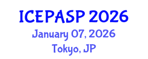 International Conference on Applied Social and Educational Psychology (ICEPASP) January 07, 2026 - Tokyo, Japan