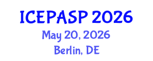 International Conference on Applied Social and Educational Psychology (ICEPASP) May 20, 2026 - Berlin, Germany