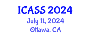 International Conference on Applied Social Science (ICASS) July 11, 2024 - Ottawa, Canada
