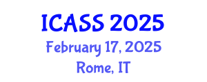 International Conference on Applied Social Science (ICASS) February 17, 2025 - Rome, Italy