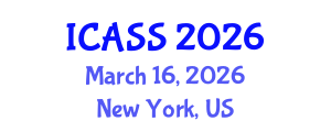 International Conference on Applied Social Science (ICASS) March 16, 2026 - New York, United States International Conference on Applied Social Science (ICASS) March 16, 2026 - New York, United States